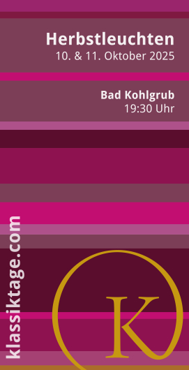 Konzertprogramm Herbstleuchten