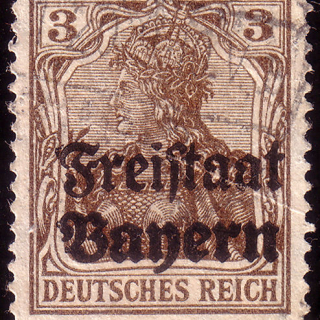 Freistaat Bayern Briefmarke